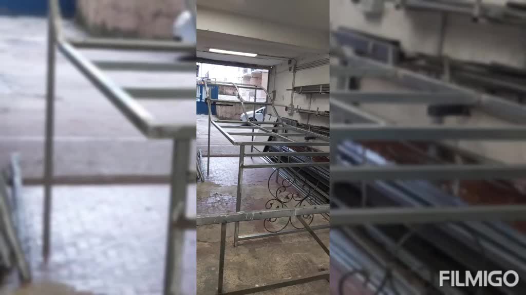 Strutture metalliche in lavorazione